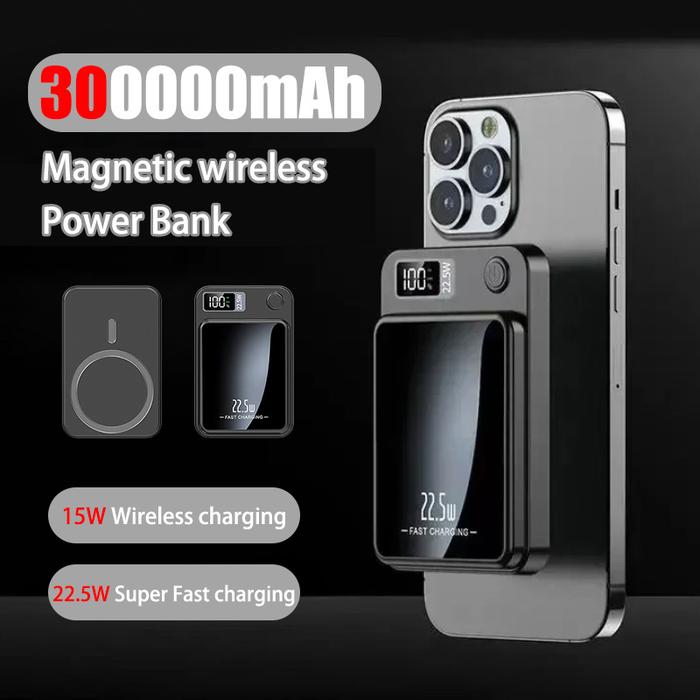 Jual 300000mAh Wireless Magnetic Power PD 20W Fast Charging