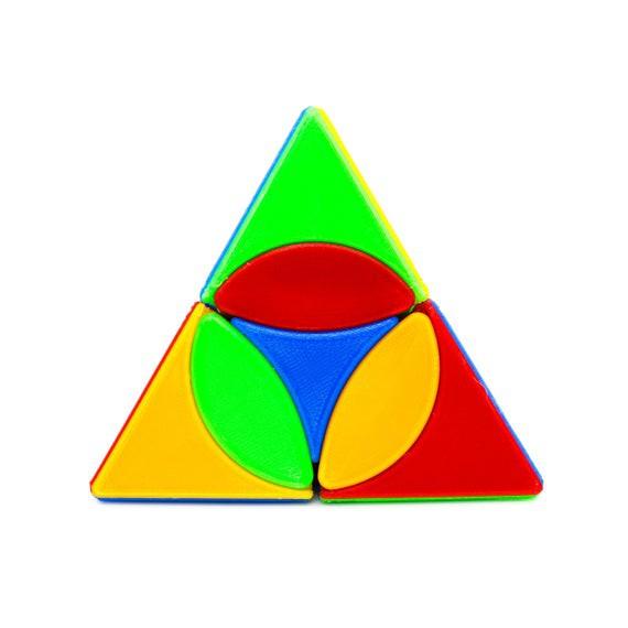 Gambar Cube Twisty Puzzle - QiYi Coin Tetrahedron Pyraminx - Qiyi Coin Pyraminx Coin - Stickerless dari Balam Cubes undefined Tokopedia