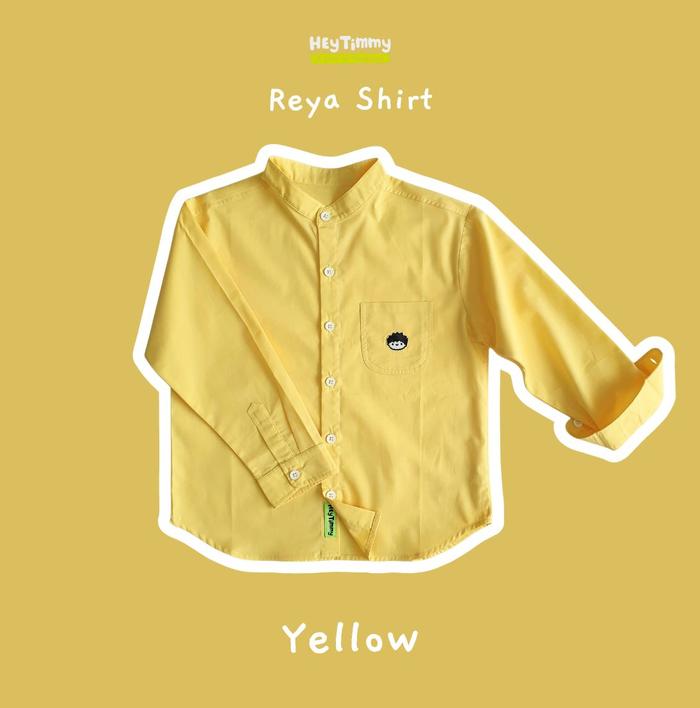 Gambar HEYTIMMY - REYA Shirt / Kemeja Polos Anak Laki Laki Lengan Panjang Kerah Koko Katun / Warna Hitam Putih Maroon Burgundy Kuning Khaki / Umur 3 4 5 6 8 10 12 14 tahun - WHITE, 3-4 tahun dari Heytimmy undefined 5 Tokopedia