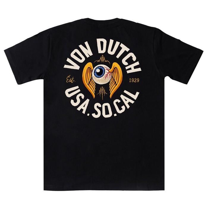 Gambar Von Dutch Tshirt 0665 Black Crew-neck fashion unisex T-shirt Menswear Top Kaos Pria Distro Baju - Hitam, Int:S dari Cute Cloth undefined Tokopedia