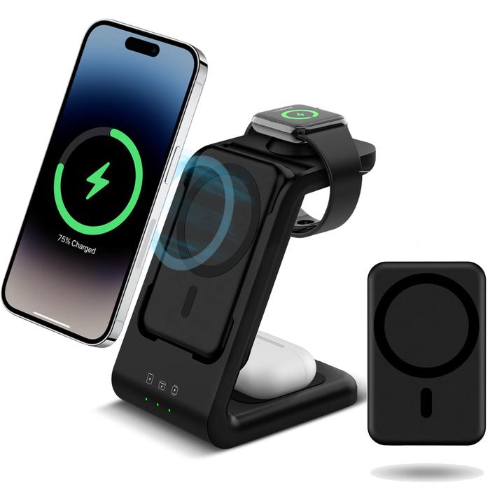 Jual in Magnetic Charging Station Power Bank for MagSafe