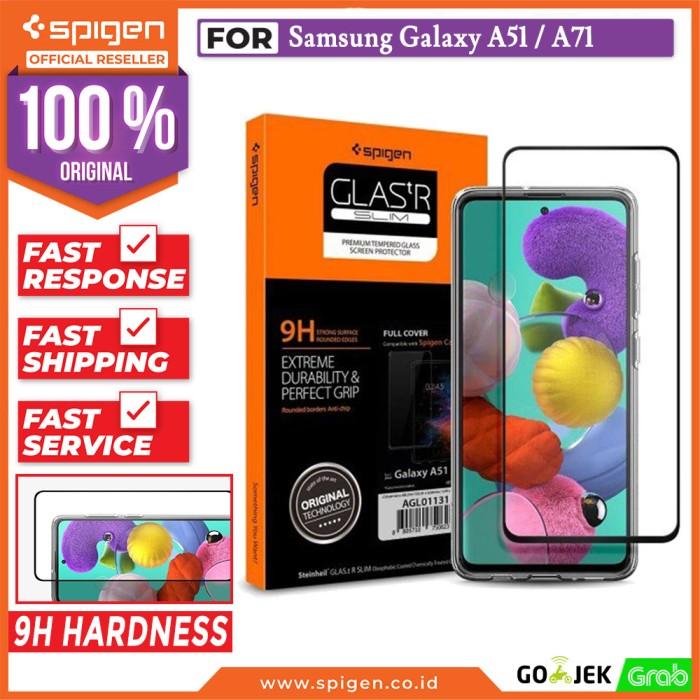Jual Tempered Glass Samsung Galaxy A51 A71 Spigen Glas tR Full