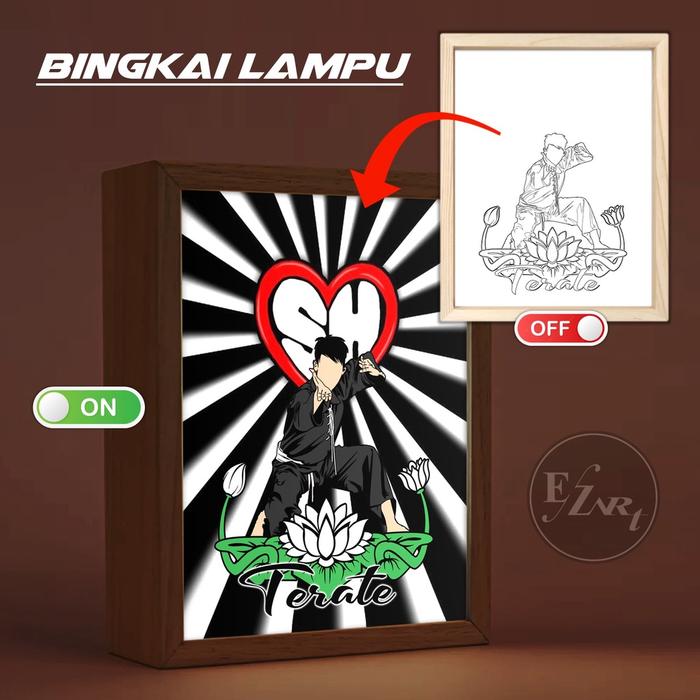 Gambar NEW Pigura Lampu Tema PSHT SH Terate Bingkai LED Light Painting Art Neon Box Pajangan Dekorasi Meja Hiasan Dinding Kamar Estetik dari RizqannSapyraaa undefined Tokopedia
