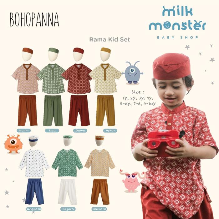 Jual Bonna Rama Set Baju Koko Ayah,anak, dan bayi Baju hari