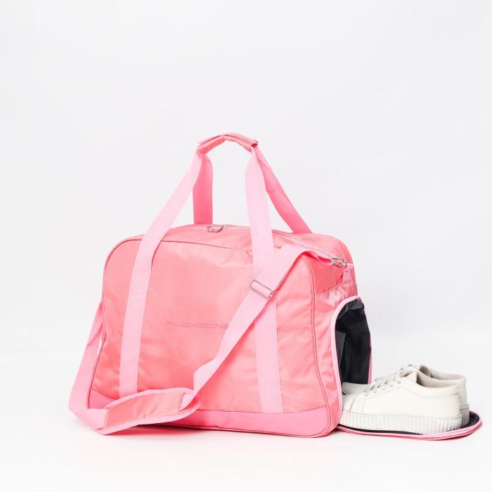 Gambar PREMIUM Flexzone Duffel Bag shoes compartment FAB-015 Yoga Aerobik Pilates Gym - Merah Muda dari Alam Alas Storage undefined Tokopedia