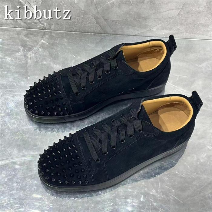 Jual Luxury Designer Men Sneakers Brand Low Top Rivet Decor Lace