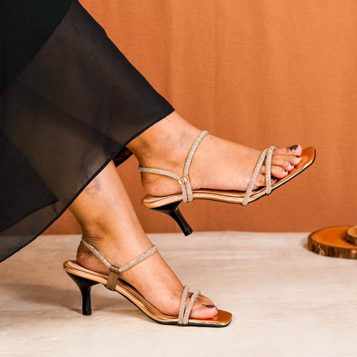 Gambar Pollux Aurora WPOGY 01 - Heels Wanita Party Wedding Graduation Wisuda | Wedges Pesta 7 cm - Tembaga, 39 dari Happy Shoes undefined Tokopedia