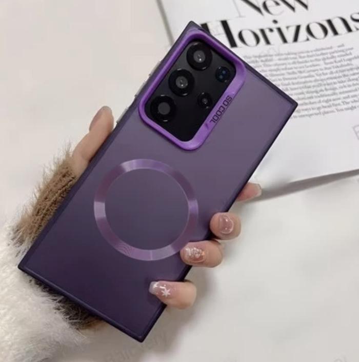 Gambar Case FOR ITEL S25 S25 ULTRA Magsafe Magnetic Luxury Matte Plate Camera Cover Casing Softcase Ponsel Hardcase - ITEL S25, HITAM dari ANUGERAH PHONE ACCESSORIES undefined Tokopedia