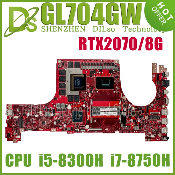 Kefu Gl704gw Laptop Motherboard For Asus Rog Strix Scar Ii Gl704gv  Gl704gm_s7cw Gl704gs Mainboard I7-8750h Rtx2060 Rtx2070-8g