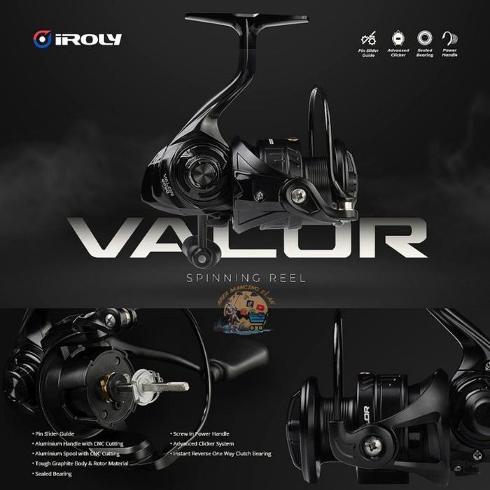Gambar Reel IROLY VALOR 1000 2000 3000 4000 & HG Power Handle - 1000 dari Dunia fishing7 undefined Tokopedia