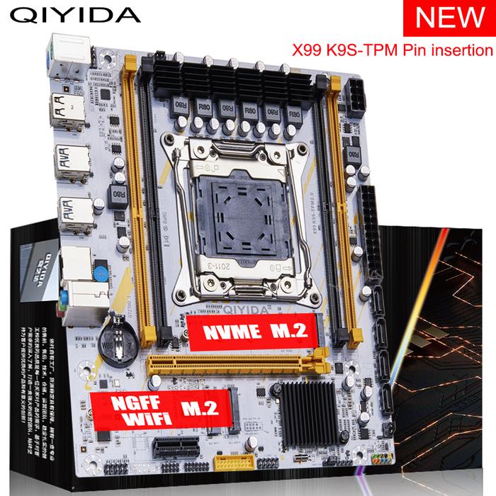 Jual QIYIDA X99 motherboard LGA 2011 X99 C612chip with slot