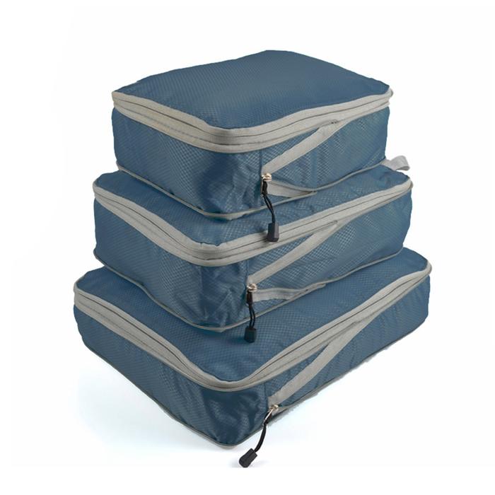 Jual 3PCS Compressed Packing Cubes Travel Storage Organizer Set