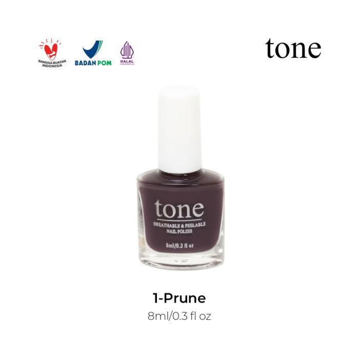 Gambar TONE Breathable and Peelable Nail Polish Neutral Palette 1-24 Peel Off - 1.Prune dari Tone Official undefined Tokopedia
