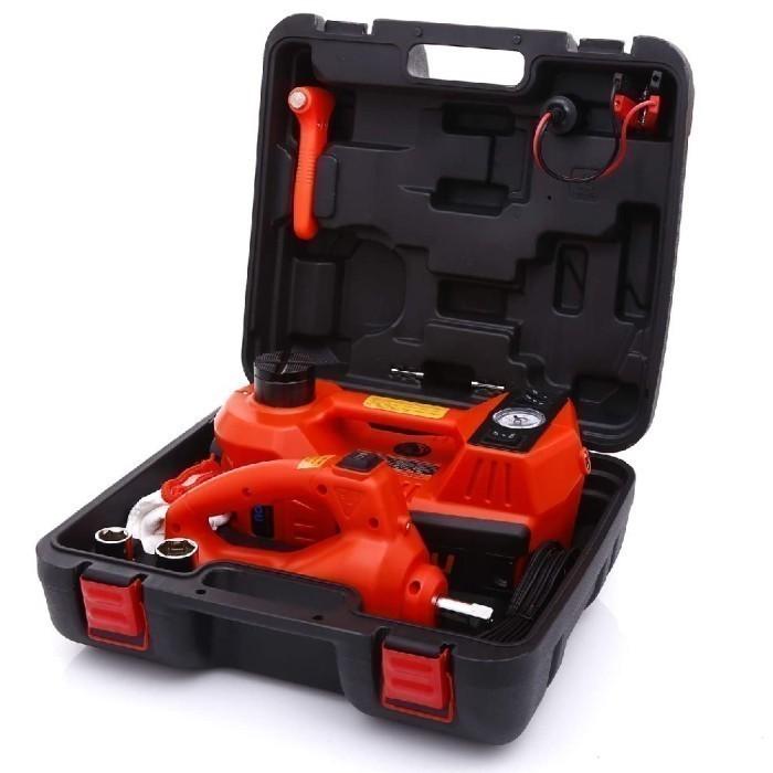 Gambar ELECTRIC CAR JACK 5 TON Dongkrak Hidrolik Elektrik 5 Ton Super Lengkap - Orange dari Tanaga Online Shop undefined Tokopedia