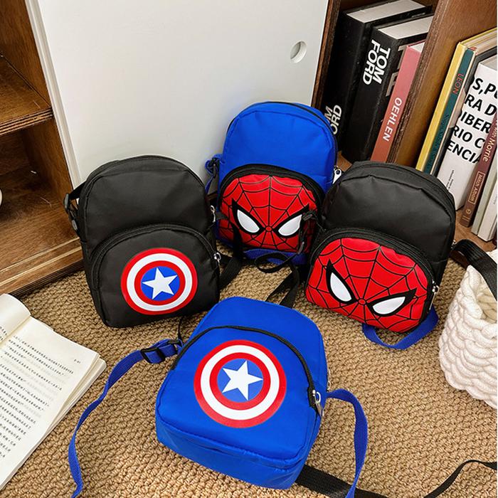 Jual Anime Marvel Spiderman Shoulder Bag Captain America Crossbody