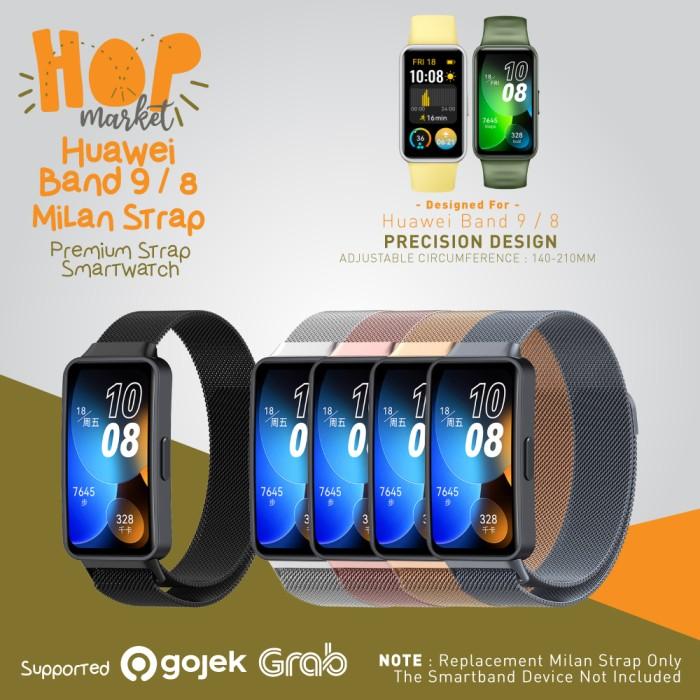 Gambar Strap Stainless Steel Milan for Huawei Band 8 Tali Jam Magnetic Band8 - Black dari hop market undefined Tokopedia