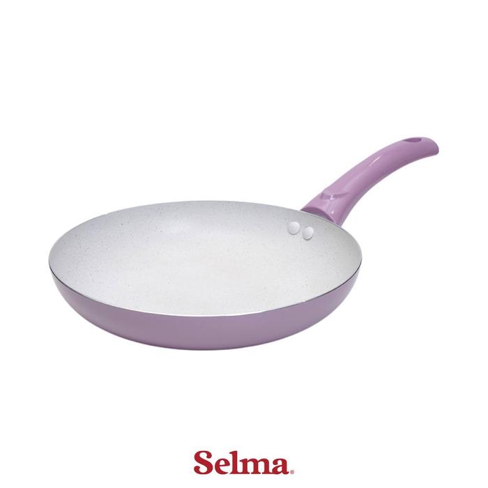 Gambar Selma 24 cm Yasmine Wajan Penggorengan Frypan Pan Anti Lengket Non Stick Teflon Penggoreng Alat Masak Perlengkapan Dapur - Ungu dari Selma Indonesia undefined Tokopedia