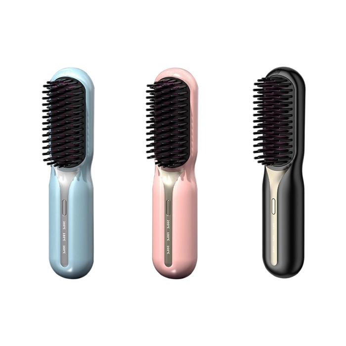 Jual New Cordless Hair Straightener Hot Heating Comb Professional