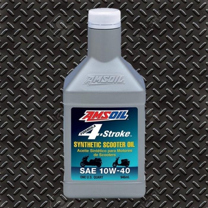 Gambar AMSOIL Formula 4-Stroke 10W-40 Synthetic Scooter Oil HAPPY SHOPPING DAN TERIMAKASIH . dari JJE Garage undefined Tokopedia