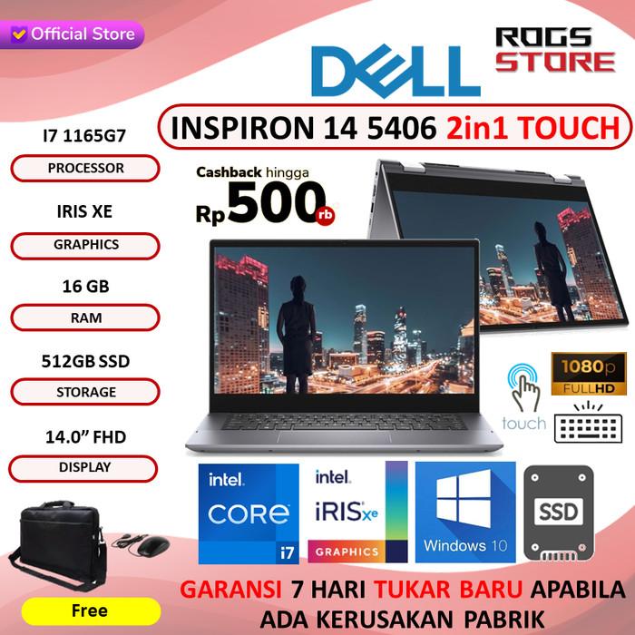 Jual Murah DELL Inspiron 14 5406 2in1 Touch i7 1165G7 16GB 512ssd