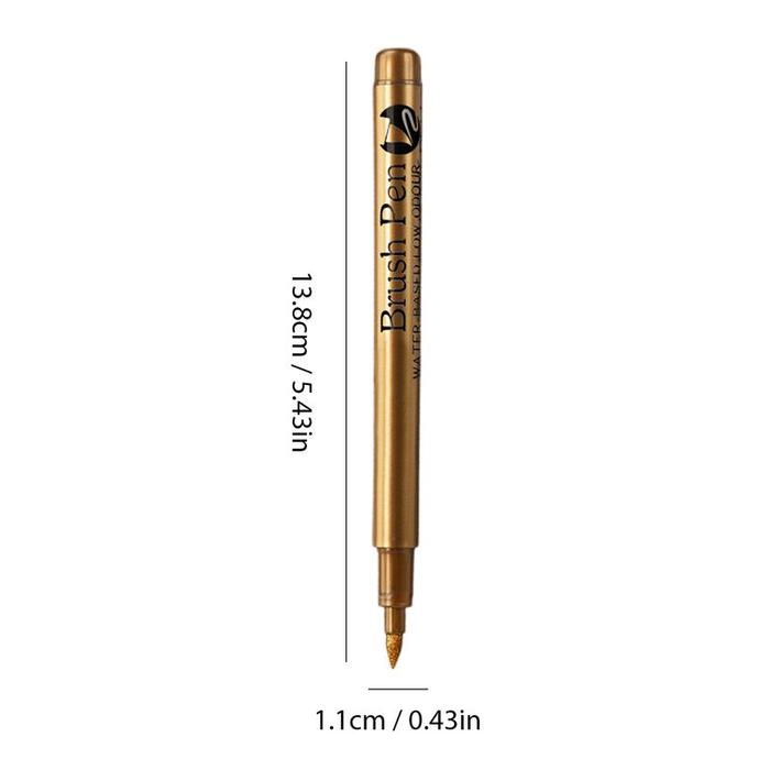 Jual Gold Paint Marker Silver Marker With Double Nib Design Gold