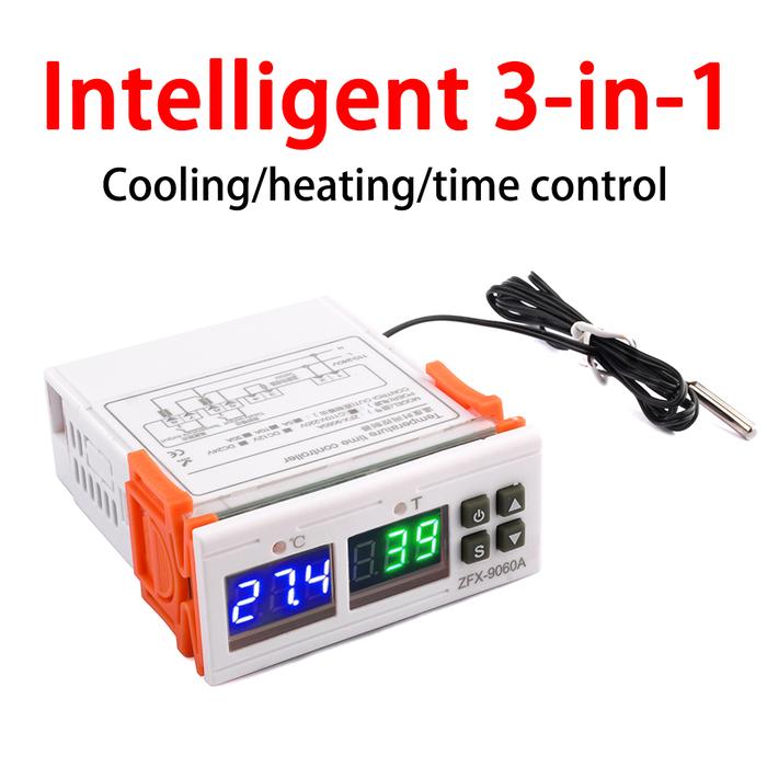 Jual Dual LED Digital Temperature Controller Cooling Heating Time