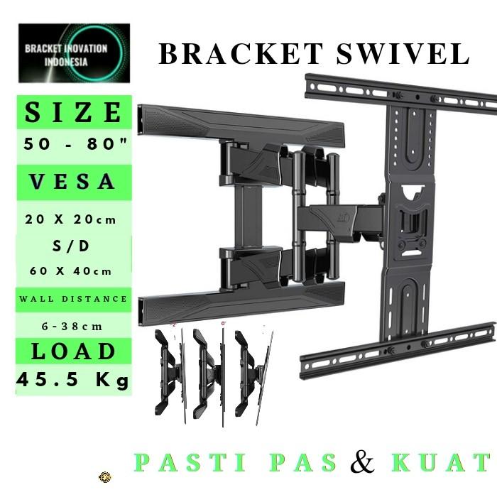 Gambar Braket bracket breket TV LED UHD 32 40 43 49 50 55 58 60 inci NB P5 - IMPORT Up To 70 Terlaris - NB P6 upto 80" dari liana X Store undefined Tokopedia