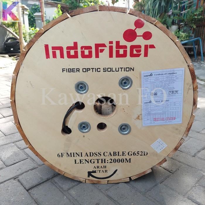 Gambar Kabel 6 Core Mini ADSS Kabel Mini ADSS KU 6Core Span 100 G652D INDOFIBER dari kawasan fiber optik undefined Tokopedia