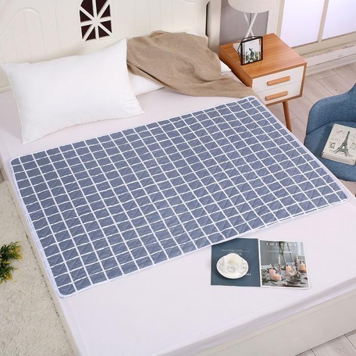Gambar Alas Ompol Perlak Bayi Dewasa / Absorbent Reusable Mattress Protector - white.lattice, 70*90CM dari Toko Hanako-01 undefined Tokopedia