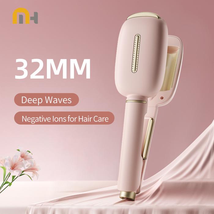 Jual 32mm Hair Curler Wave Professional Egg Roll Hair Curling Iron