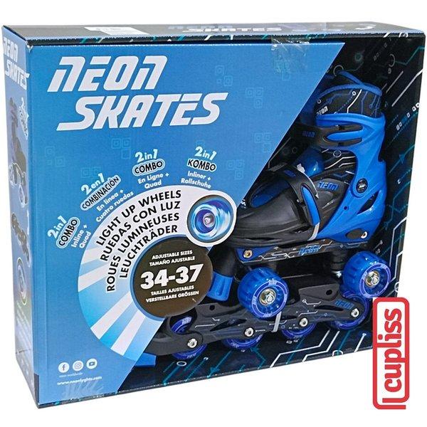 Jual Neon Skates Combo Sepatu Roda Inline Quad 2in1 Roller Blade