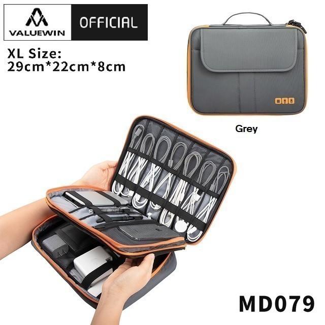 Gambar VALUEWIN MD079 XL Size - Tas Travel Handbag Storage Aksesoris Gadget - Grey dari Kenza Angelica undefined Tokopedia