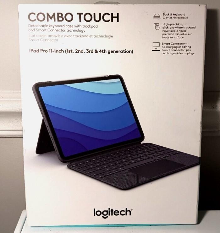 Promo Ipad Pro 11 Inch 2018 2020 2021 2022 Logitech Combo Touch Keyboard  Case Ready