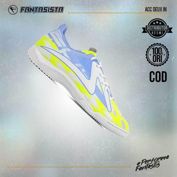 Gambar Sepatu Futsal - SPECS ACC DEUX IN - Blue Blush / Safety Yellow - 1020172 - blue blush, 42 dari Fantasista Junior undefined Tokopedia