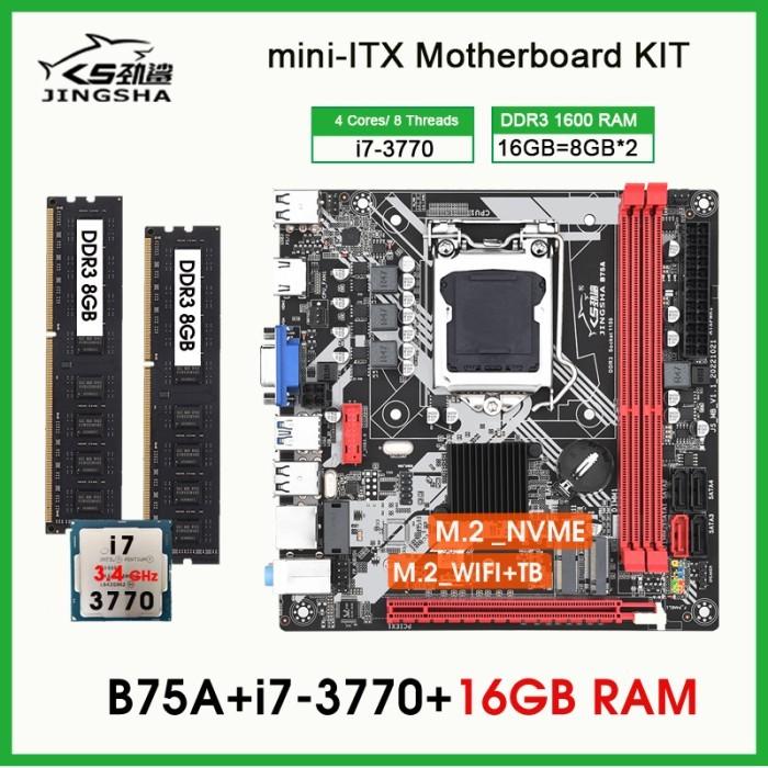 Processor I7 3770 Compatible Gpu Jual B75 Motherboard Lga 1155 Kit