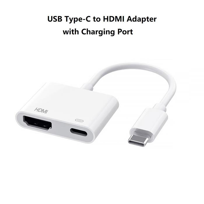 Usb C To Hdmi Adapter For Iphone 15 To Hdtv Projector Monitor Converter  Type C Digital Av Adapter 4k Sync Screen Connector Cable