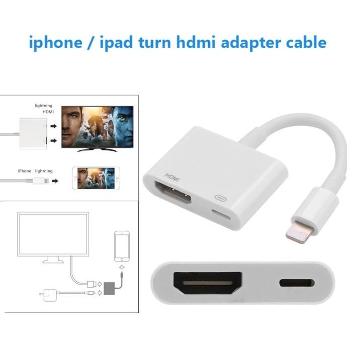 Jual Lighting Digital Av Adapter Hdmi Cable For Lighting Male To