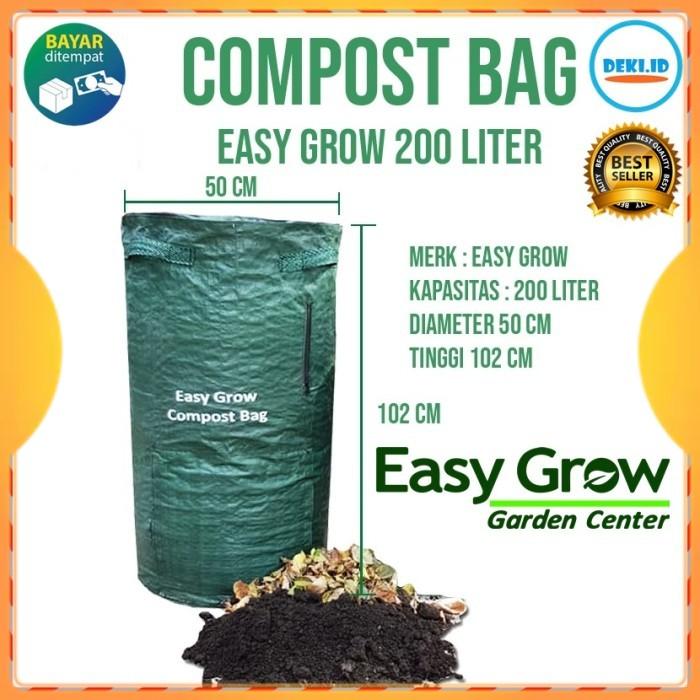 Gambar Compost Bag 200 L Tas Kompos Tempat Membuat Komposter Easygrow dari DEKI ID New Land undefined Tokopedia