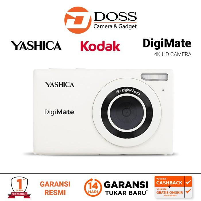 Gambar Yashica DigiMate Compact Digital Camera - Off White dari dossjogja Kab. Sleman Tokopedia