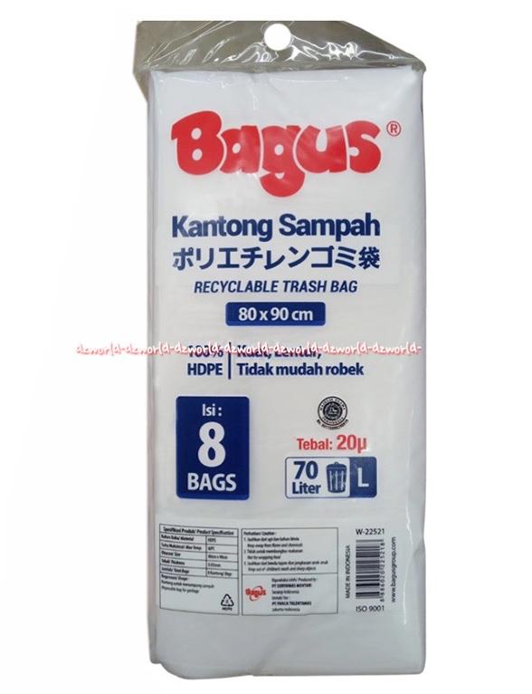 Gambar Bagus Kantong Sampah 70L Recycle Trash Bag White Kantong Plastik 8pcs Baguus Kantong Sampah Bening Transparan Polos dari sepgrosir undefined Tokopedia