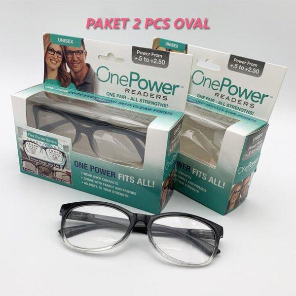 Gambar Kacamata Baca Plus Auto Focus Adjusment Ajaib One Power Readers Unisex Paket 2 Pcs Oval dan Kotak Garansi Original - PKT 2 PCS OVAL dari panggilaja tono undefined Tokopedia
