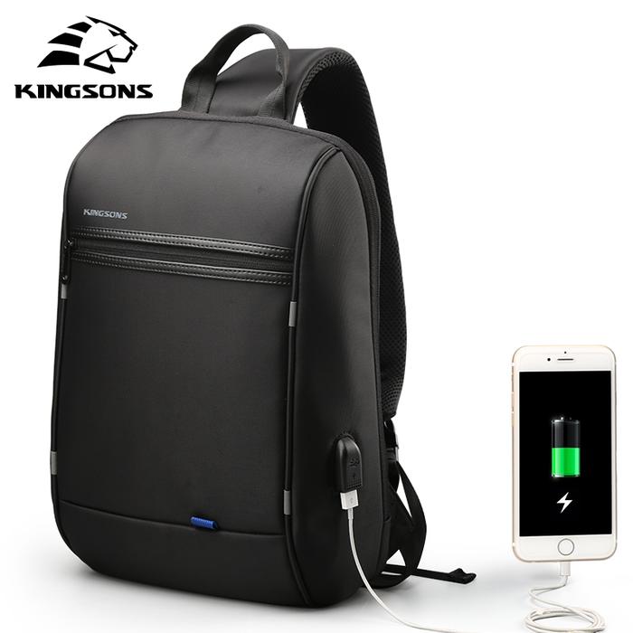 Kingsons Large Capacity Shoulder Bag For Men Waterproof Ipad 13133 Inch  Mini Laptop Bag Chest Bags For Wallt Phone