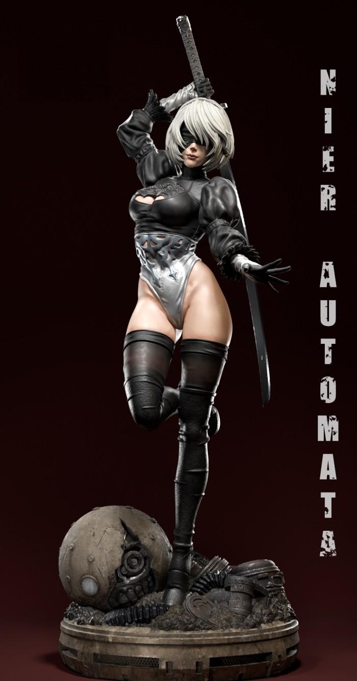 Nier Automata 2B Figure·Fichier 3D pour Impression 3D·Cults