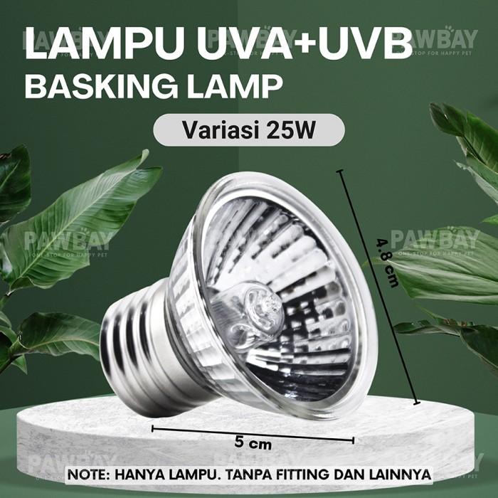Gambar Lampu UVA UVB Halogen 3.0 Penghangat Pemanas Kandang Hewan UV Reptil Reptile Sulcata Kura Brazil - 25w dari PawBay undefined Tokopedia