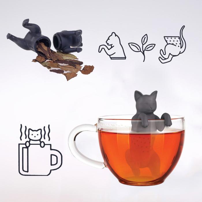 Gambar Reusable Silicone Tea Infuser Filter Cat Creative Tea Bag Coffee Diffuser Filter Strainer Strainer Leaf Herbal Spice Filter dari Uii Fitriaa undefined Tokopedia