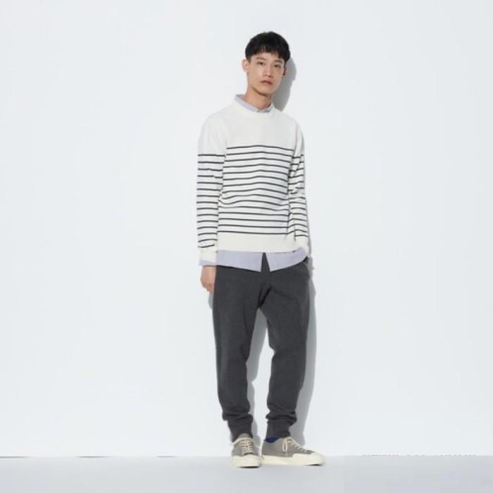 Gambar Uniqlo Men Celana Sweat Dry Stretch Jogger Training Pria Dark Gray (Best Quality) dari UNIQLO Office Store undefined Tokopedia