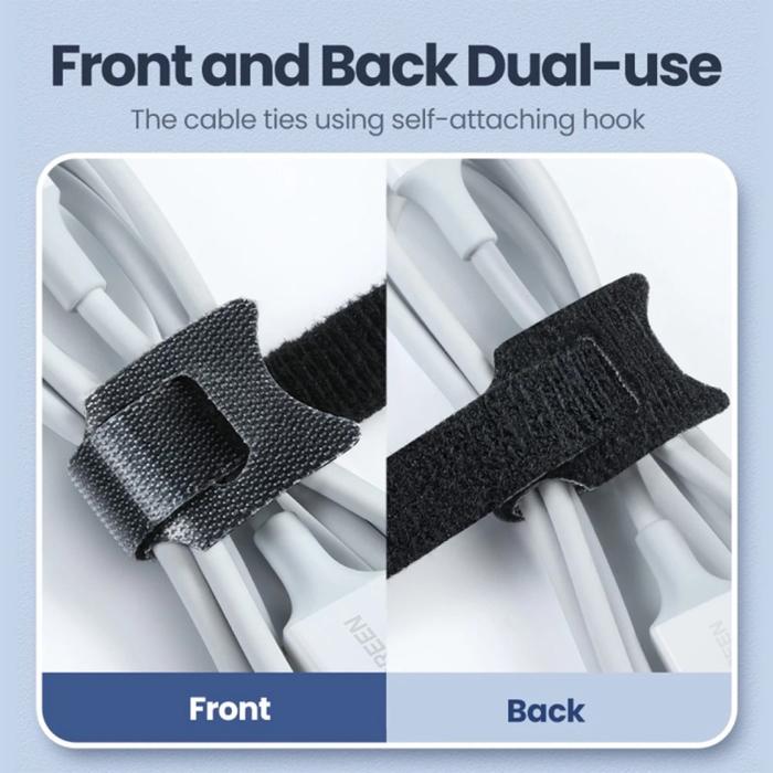 Gambar Ugreen Cable Tie Organizer Velcro Strap Pengikat Kabel Tali Perekat - 20245 / 20245P10 - 20245 3PCS dari Level99Store undefined Tokopedia