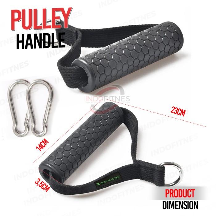 Gambar BODYMASTER Cable Attachment Handle Gym Fitnes Tricep rope, Seated row, D handle grip, Power grip, Lat Pull Down, Simple Pulley, Curl Cable Bar, Pro Style Bar, Multi Bar - HANDLE GRIP dari Indofitnes.ID undefined Tokopedia