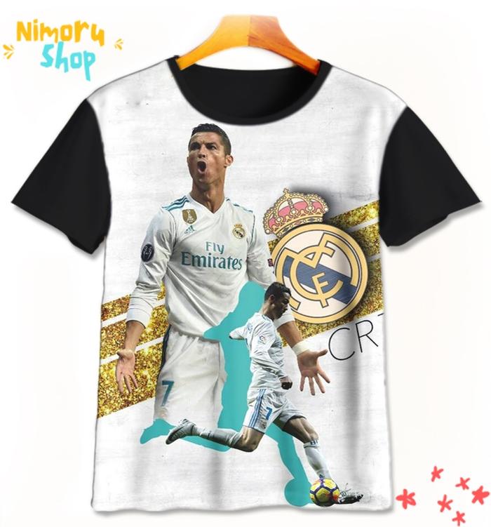 Gambar Baju Kaos Anak 3D CR-7-5-designWD Christiano Ronaldo CR7 Kaos Bola Untuk Usia 1-12 Tahun NimoruShop - S dari NimoruShop undefined Tokopedia