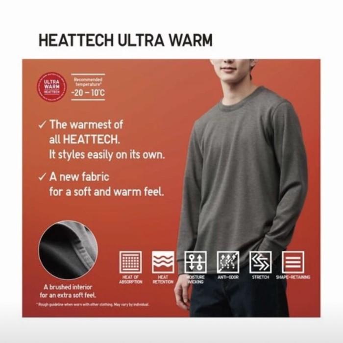 Navy Heattech Ultra Warm Jual UNIQLO Kaos Long John Pria Heattech